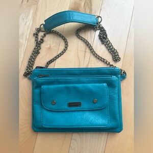 Roxy Blue Crossbody Bag with Sleek Design